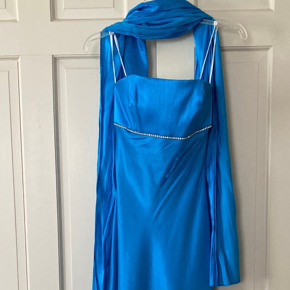 Faviana Rhinestone Evening Gown & Wrap SZ 3/4 - Picture 12 of 16